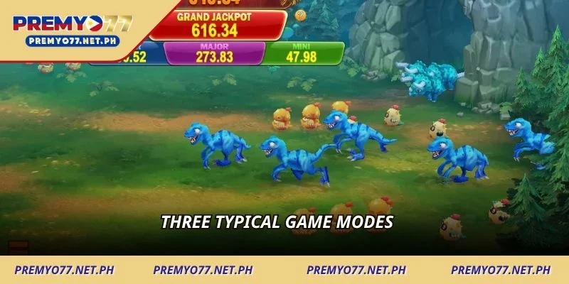 Three typical game modes