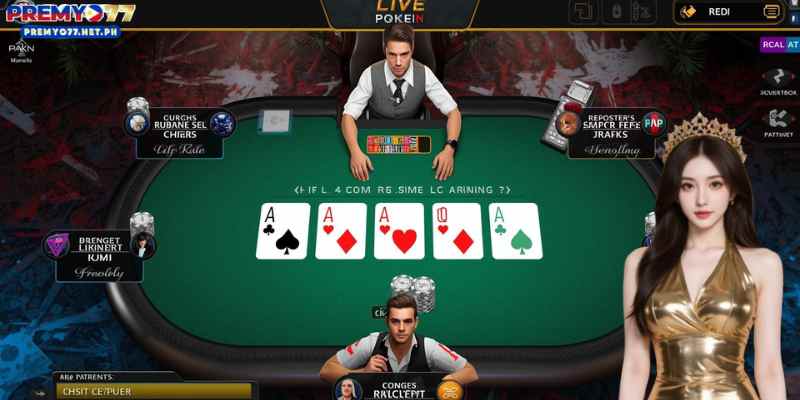        Live poker is a digital version of traditional poker played