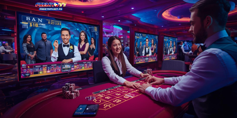 Live gaming brings real-time interaction with professional dealers.
